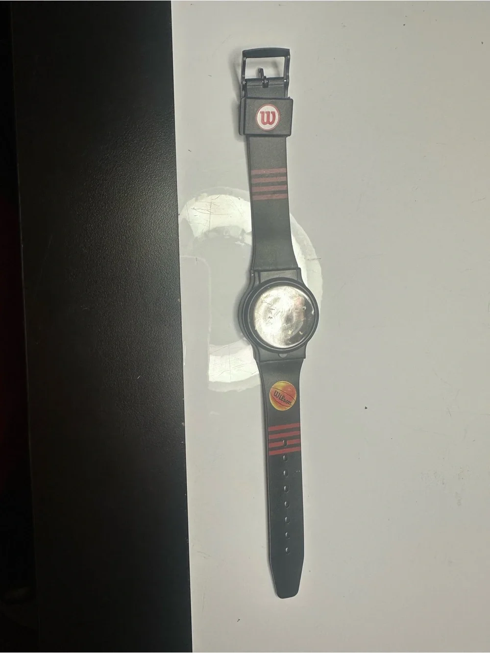Black Basketball-Themed Men's Watch with Signature Dial